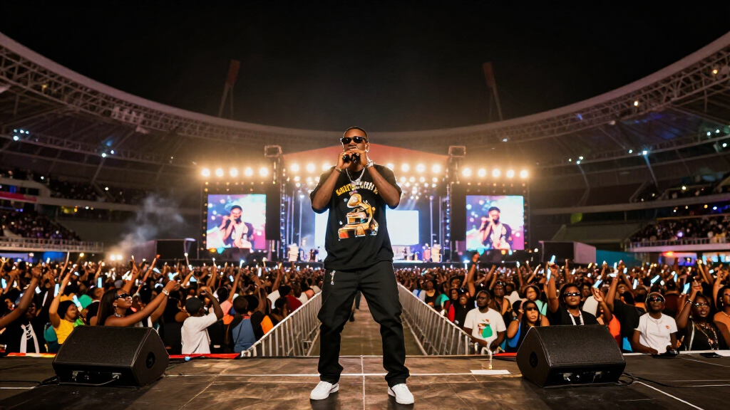 Burna Boy Nigerian Afrobeats Grammy winner concert performance net worth 2026