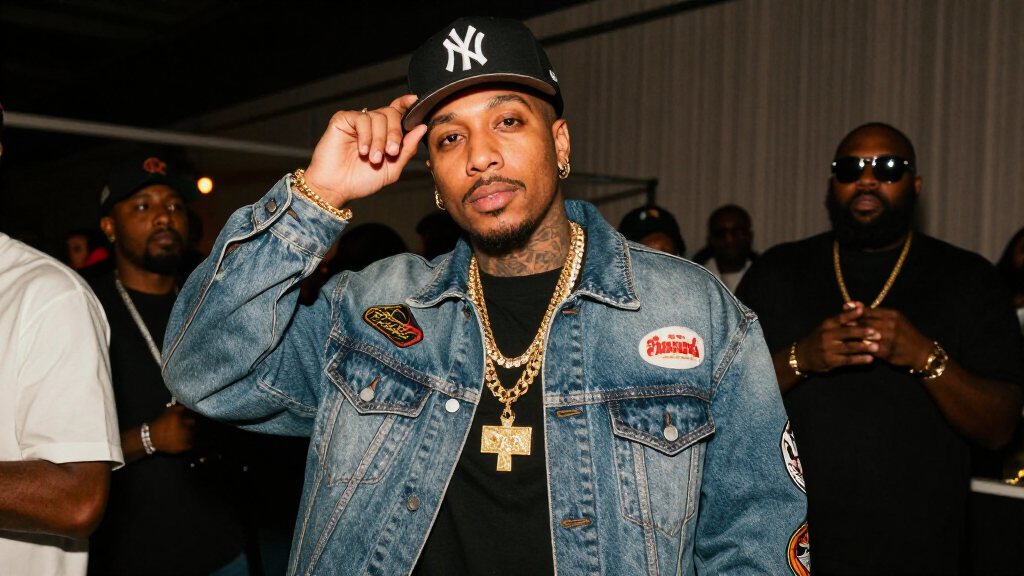 Don Toliver at a music industry event in stylish designer fashion