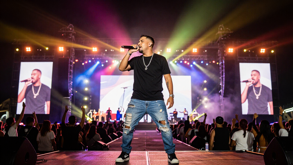 Feid performing live