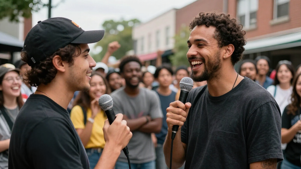 Funny Marco conducting a street interview