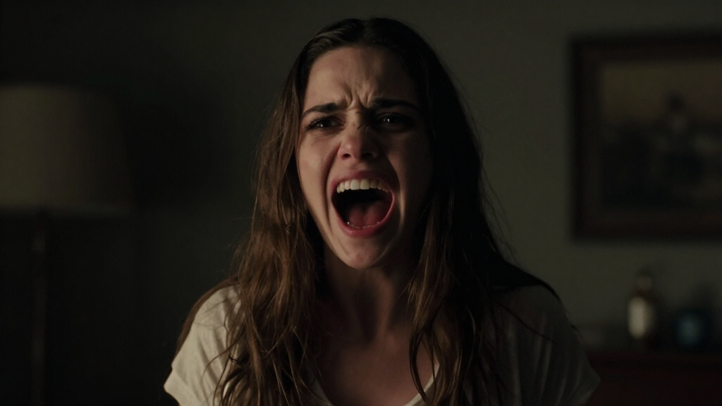 Jenna Ortega in horror film aesthetic