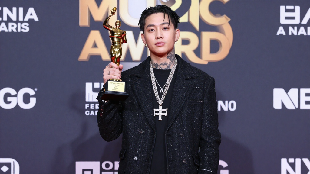 NLE Choppa at music award ceremony