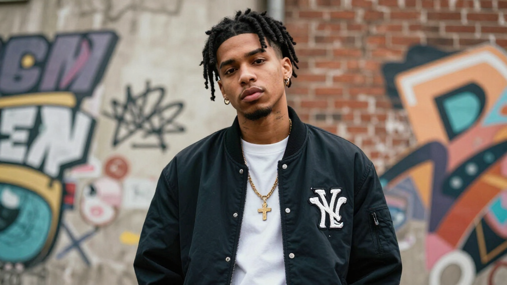 NLE Choppa in Memphis street style fashion