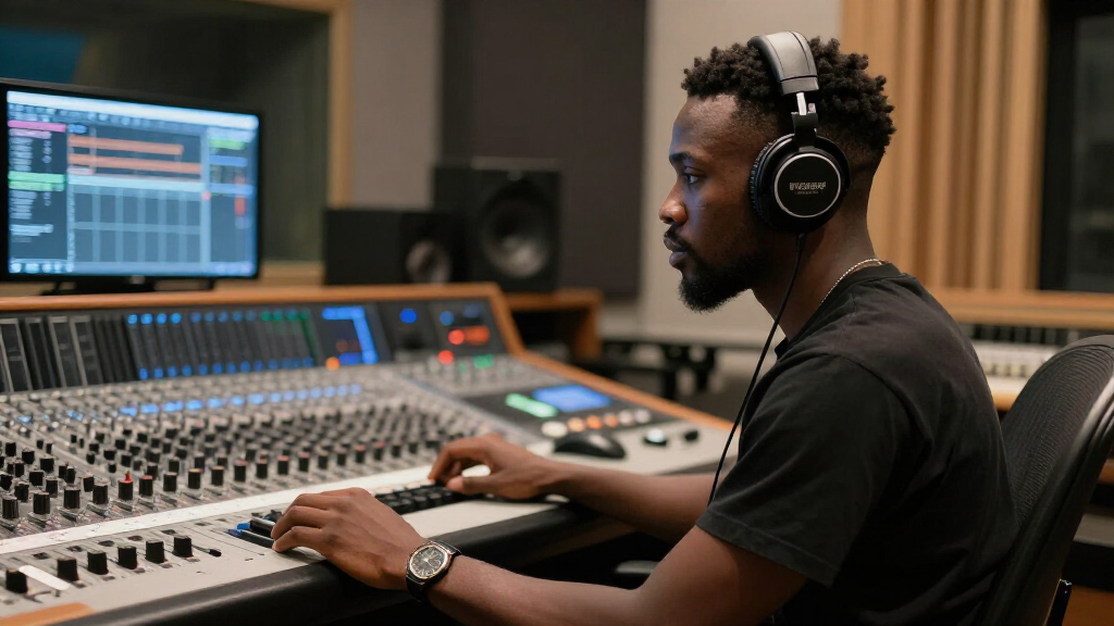 Rema music producer recording studio Calm Down Afrobeats
