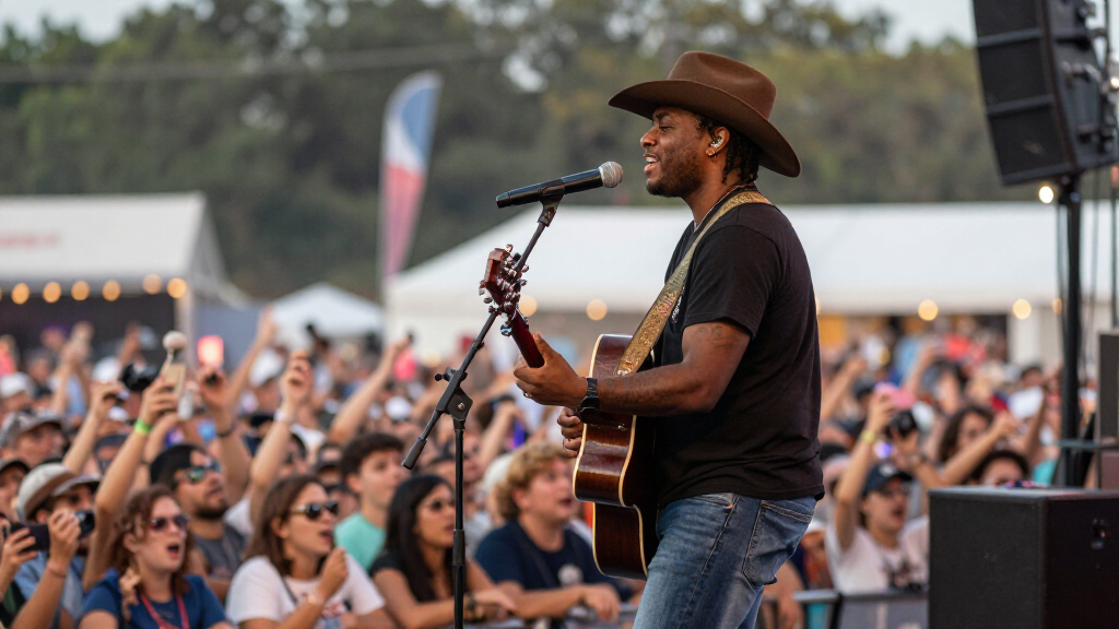 Shaboozey at country music festival