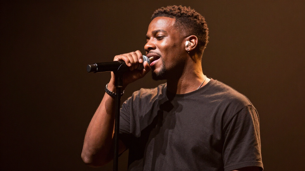 Toosii performing emotional R&B rap at live concert