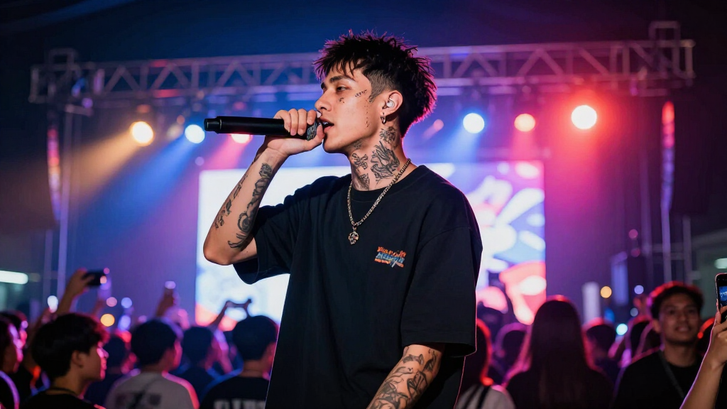 Lil Uzi Vert performing on stage