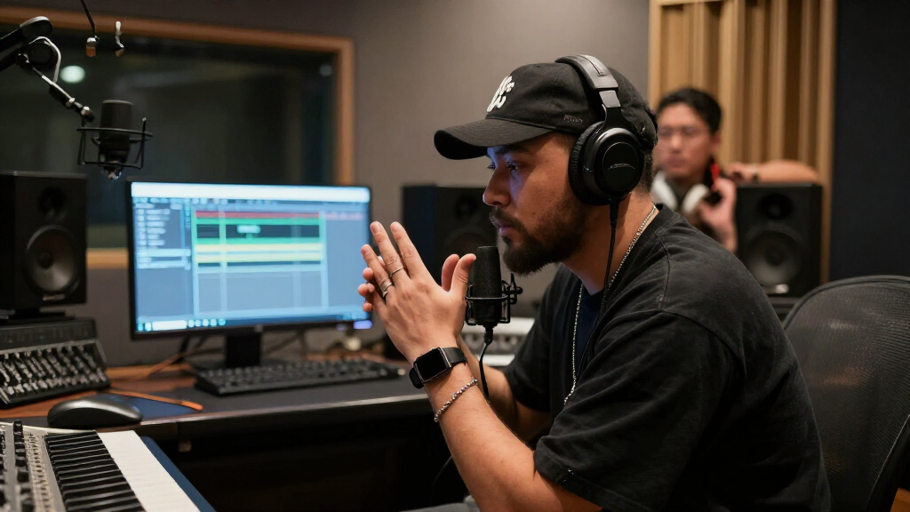 Yeat recording session