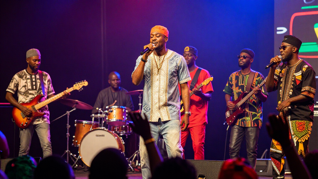 Flavour performing at a large concert