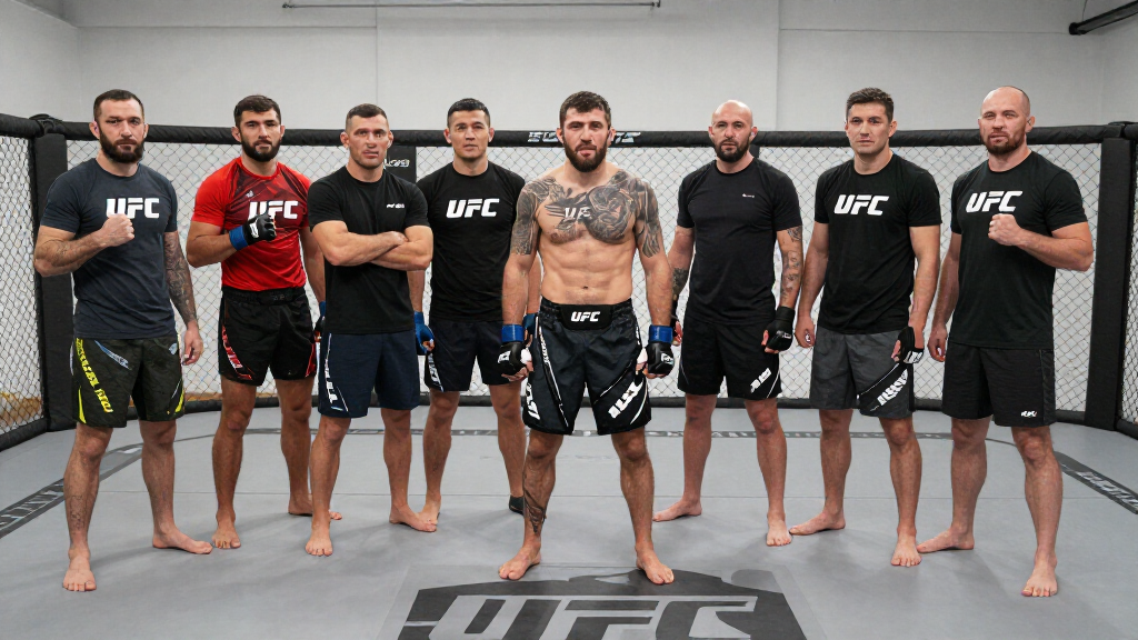 Islam Makhachev training with the AKA team and Khabib Nurmagomedov