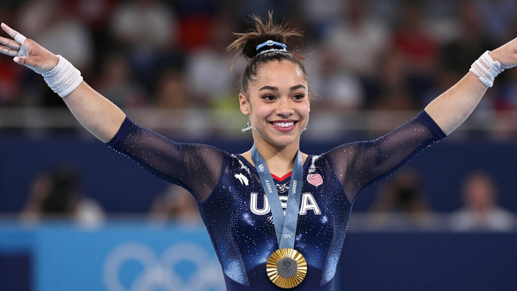 Jordan Chiles Olympic gold medal team USA gymnastics Paris 2024