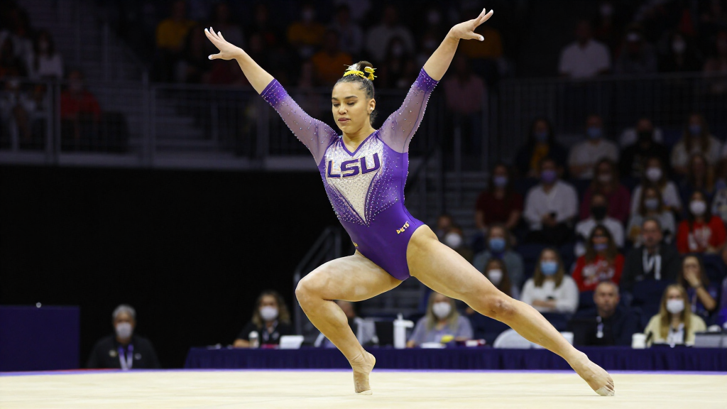 Livvy Dunne LSU gymnastics floor exercise routine
