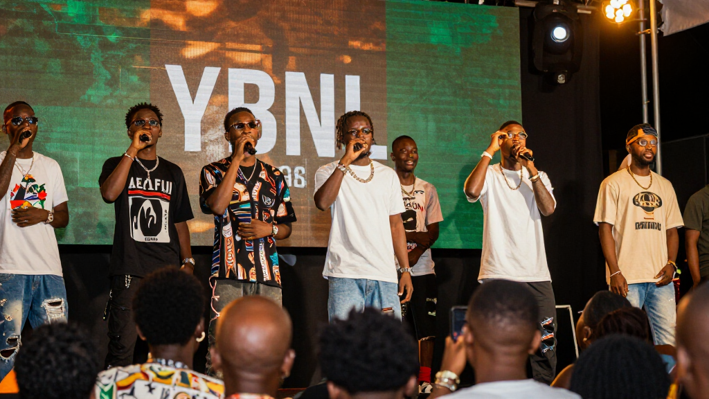 YBNL Nation concert event with Afrobeats performers