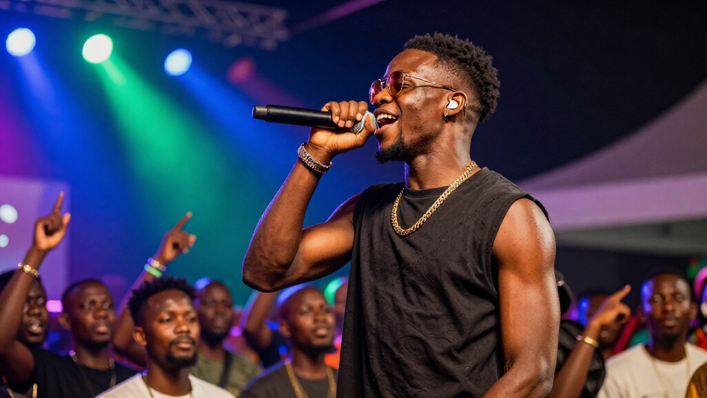 Pheelz performing live
