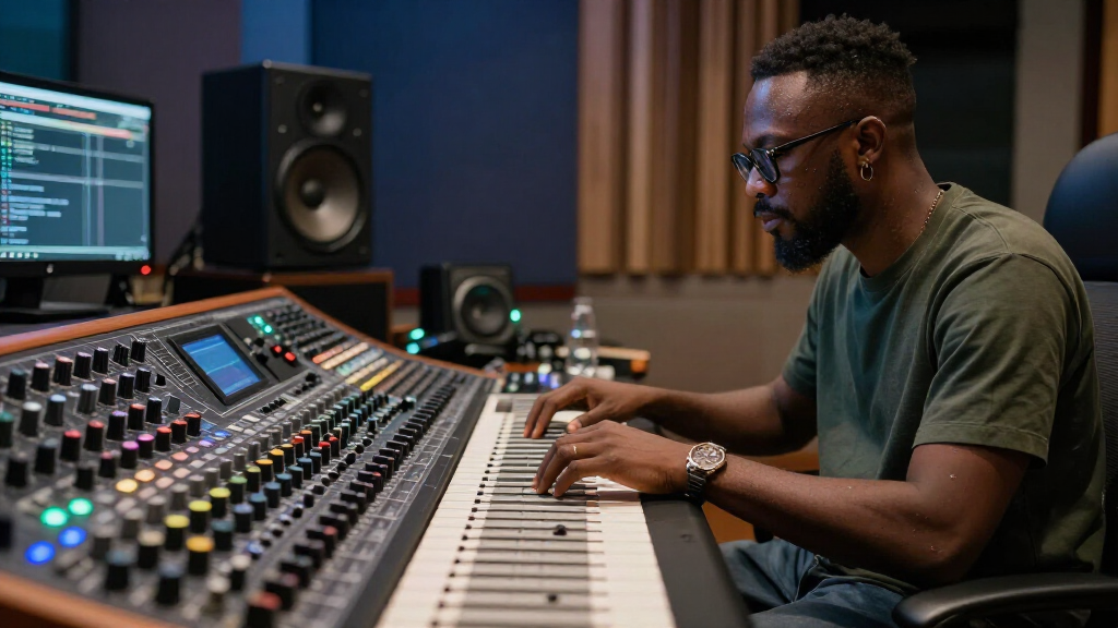 Pheelz at the soundboard