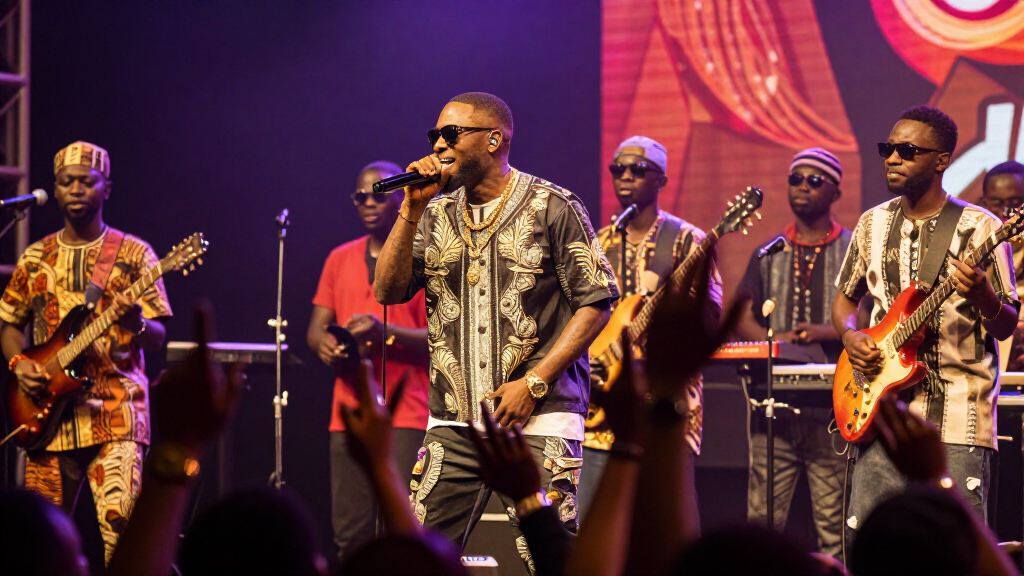Phyno at a Nigerian music concert