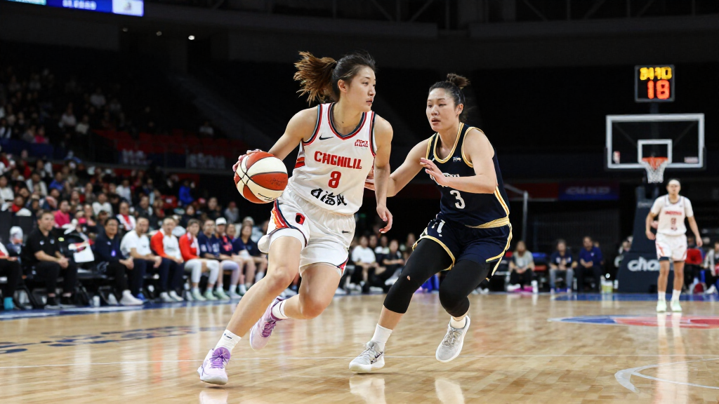 Sabrina Ionescu dribbling past defender in WNBA game