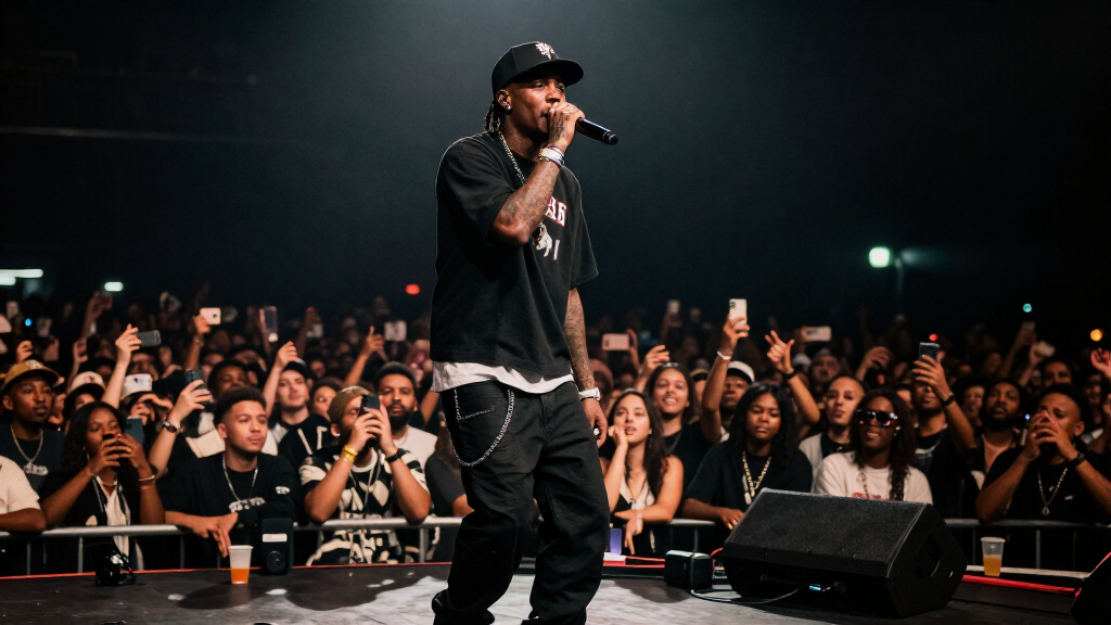 Central Cee performing live on stage