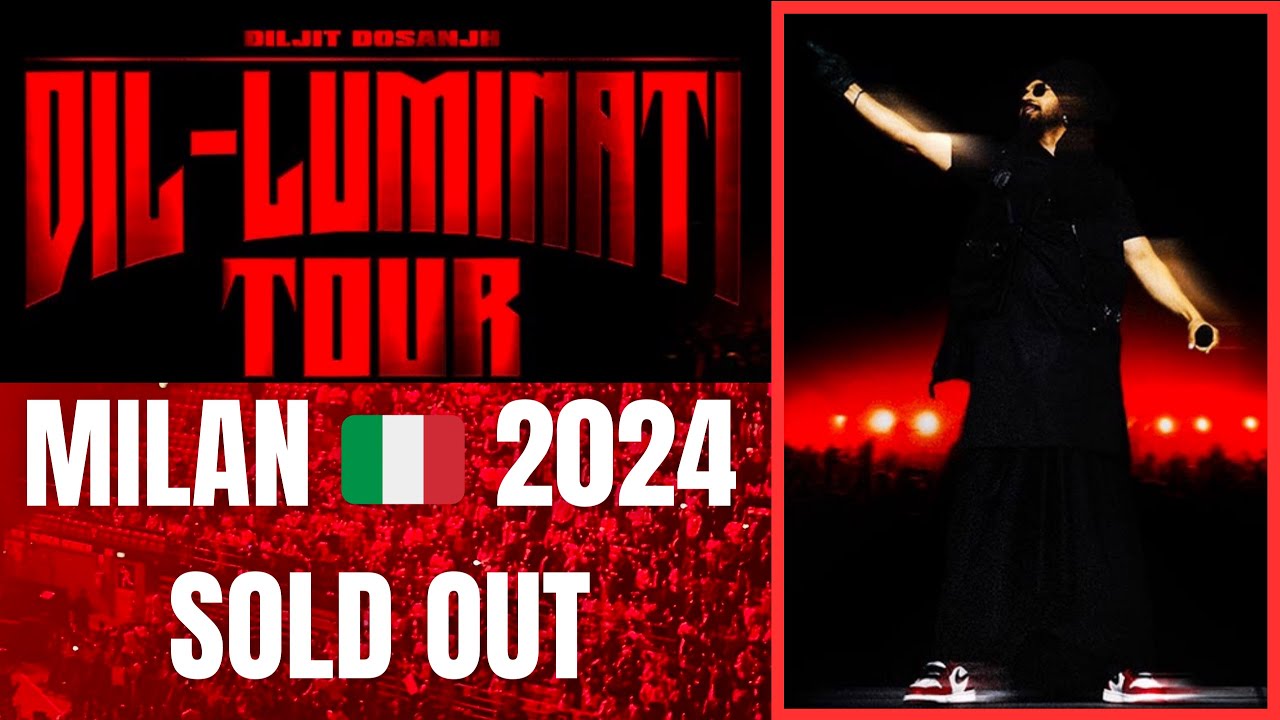 Diljit Dosanjh Milan concert performance