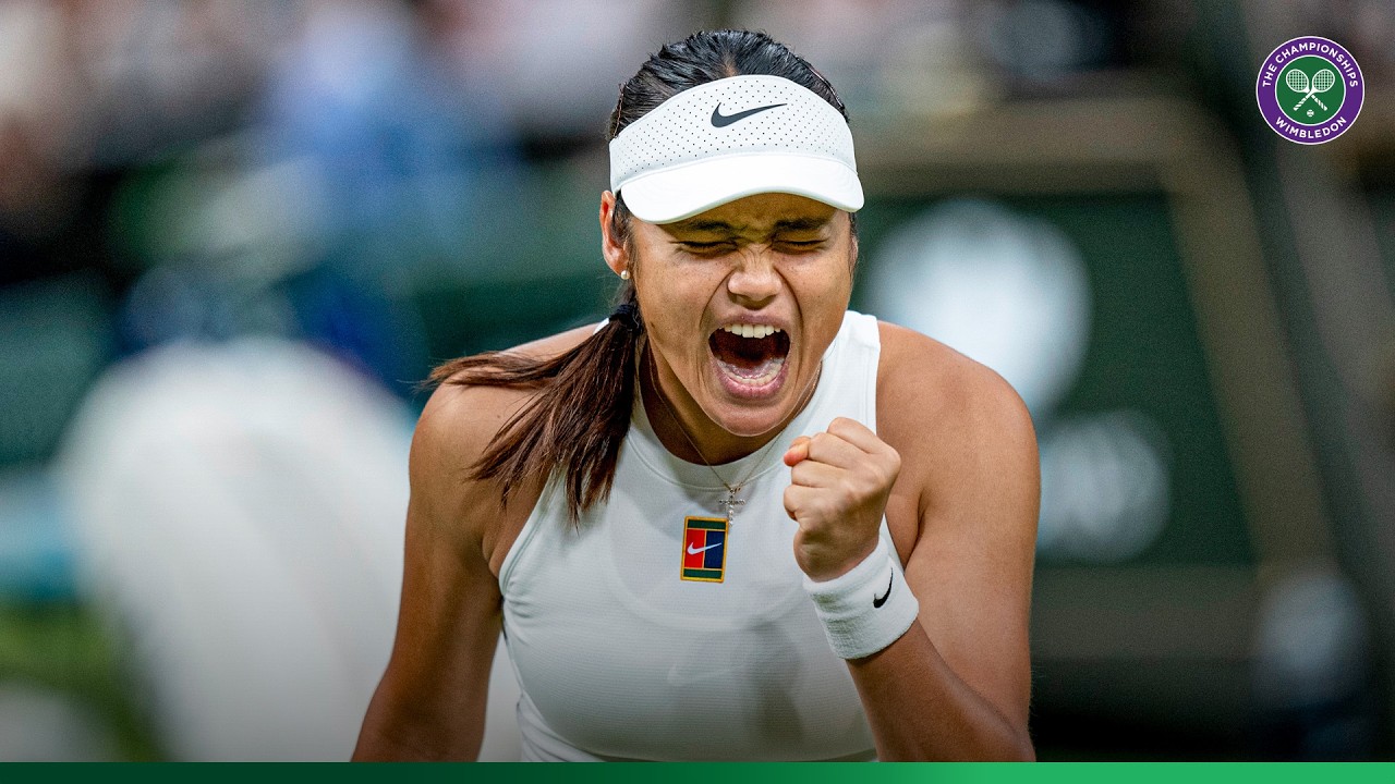 Emma Raducanu playing tennis in 2024