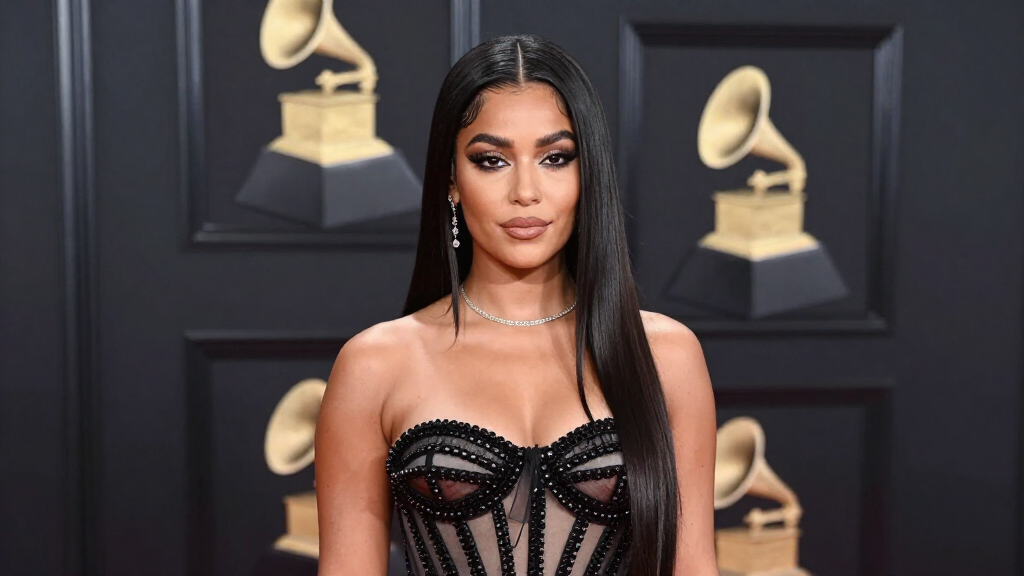 GloRilla at the Grammy Awards red carpet